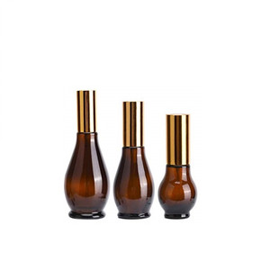 Flacon compte-gouttes en verre ambré en forme de <span class=keywords><strong>calebasse</strong></span> unique pour huiles essentielles, modèle Factory Empty Factory - Product Image 4