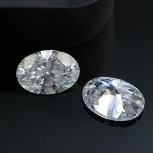 YuyingGems Oval Cut moissanite Stones 5*7mm To 8*12mm D Color VVS Clarity High Quality Synthetic Moissanite Diamond