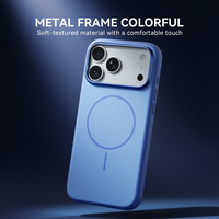 Coque rigide JOYPORODO B557 effet mat pour iPhone 17 18 Pro Max, anti-traces de doigts, compatible avec la recharge magnétique sans fil