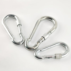 Din5299d moschettone a molla di sicurezza gancio a scatto con blocco a vite - Product Image 6