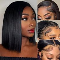 Peluca de Cabello Humano Virgen HD Transparente sin Pegamento con Encaje Frontal 13x4, Doble Trama, Ondas Sueltas, Pre-arrancada, Cabello Indio Largo, Talla Pequeña/Grande