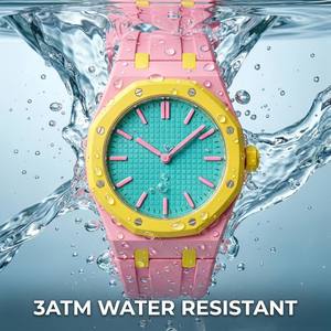 Reloj Deportivo Cronógrafo Analógico Simple de Biocerámica Intercambiable, Correa Desmontable de Liberación Rápida, <span class=keywords><strong>Serie</strong></span> Modular Planet, para Hombre y Mujer - Product Image 4