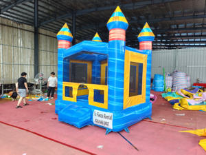 Castillo azul de 3x3m, castillo inflable comercial para niños, castillo hinchable para saltar, casa hinchable para fiestas y alquileres - Product Image 2