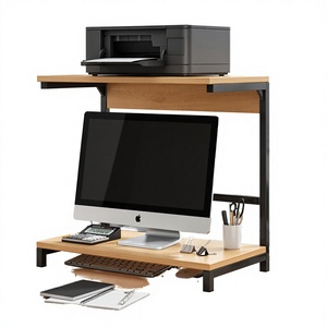 Soporte Elevador de Monitor de Madera de 2 Niveles al por Mayor |   Organizador de Escritorio para Impresora |   Exportación de Muebles de Jodhpur - Product Image 3