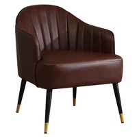 Meilleures ventes, chaise à bras tendance, élégante, chambre de fille, nouveau design, avec pieds en métal, balcon, salon