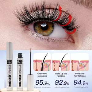 Suero peptídico de biotina para el crecimiento de pestañas y cejas Aceite de ricino Hidratante infundido Impermeable y más duradero - Product Image 1
