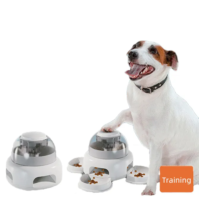 Wholesale Portable Smart Treat Dog Cat Toy Slow Feeder Dog Bowl Automatic Pet Feeder For IQ Training