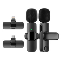 Convient pour Iphone, enregistrement vidéo, interviews Facebook, K9, etc. Double microphone miniature avec suppression du bruit