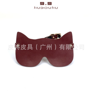 SM erotic toys, leather paddle, alternative <b>bondage</b> and discipline masks, handcuffs, and shackles multi-piece <b>set</b>, factory - Product Image 4