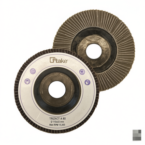 Disco de Láminas Trizact A80 de 115x22 mm con Sustrato de Fibra para Lijar Metal y Madera - Product Image 2
