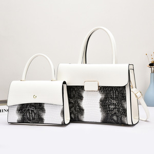 Fashion Lady Multi-Piece Women's Pu Leather Waterproof Handbag with Removable Shoulder Strap and Large Capacity - Product Image 1