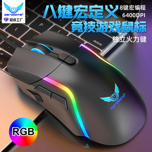 Ratón para Juegos con Cable Zero Point G28, 142g, 8 Botones, Iluminación RGB, Interfaz USB, Sensor Fotoeléctrico, 127x67x42mm - Product Image 3