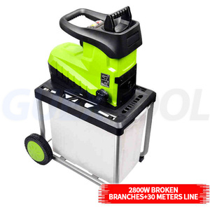 Broyeur à bois 2800W |   Broyeur de branches et de feuilles |   Machine à broyer le bois pour une déchiquetage efficace du bois - Product Image 5