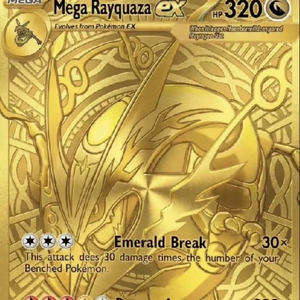 Caja de Sobres de Cartas Coleccionables de Pokémon <span class=keywords><strong>Mega</strong></span> Rayquaza Ex M6 Void, Juego de Mesa Educativo de Anime Japonés Original - Product Image 1