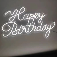 Enseignes néon personnalisées, lumières LED RGB néon à intensité variable pour la décoration murale, chambre, mariage, anniversaire, bar, logo d'entreprise, nom