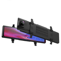 Kamera dasbor layar sentuh 4K HD 11.26 inci, nirkabel Ultra HD layar sentuh lensa ganda Wifi FM perekam Video Tampilan belakang tipe layar IPS