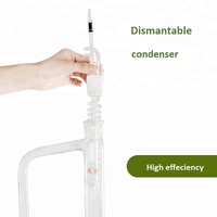 Machine de distillation d'huiles essentielles en acier inoxydable 10L avec fonction vapeur en verre Pyrex, garantie 1 an, puissance 2200W, usage domestique