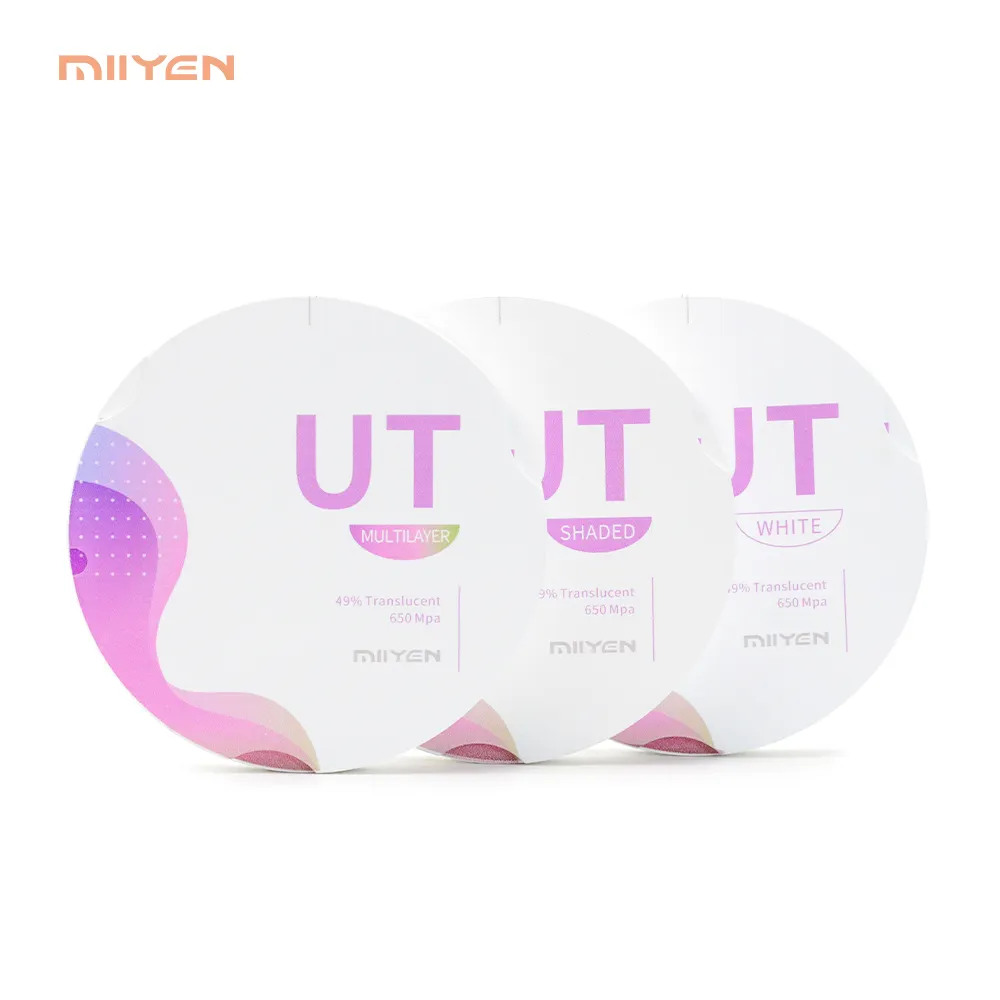 MIIYEN UT49% 透明美的10-30mm歯科技工所用品Materiales Dentalesブランクジルコニア