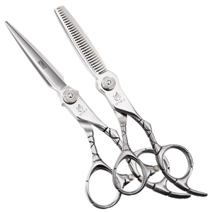 6 pouces Accessoires De Coiffeur Dents De Coupe Ciseaux De Salon De Coiffure Cheveux Ciseaux Amincissants Ensemble - Product Image 6