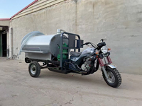 Tricycle-citerne à eau personnalisable en gros d'usine, 250cc, à essence, pour la distribution d'eau