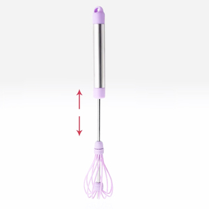 <span class=keywords><strong>Batidor</strong></span> <span class=keywords><strong>Manual</strong></span> semiautomático para cocina, hogar, herramientas para hornear Diy, claras de huevo rotativas, varilla agitadora de acero inoxidable - Product Image 2