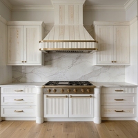 Armoires de cuisine modernes APEX en chêne massif blanc rainuré, personnalisables, écologiques, finition brillante, garantie, avec Lazy Susan