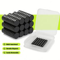 Aimants ronds fins en néodyme noirs, revêtement époxy imperméable, livraison directe