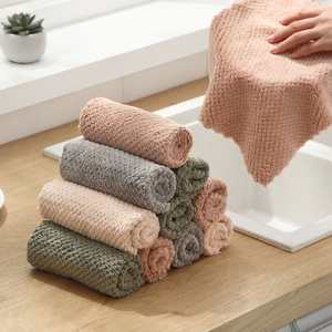 Microfiber Cleaning <b>Cloth</b> for <b>Kitchen</b> Premium Coral Velvet Dish <b>Cloths</b> for Washing Dishes Highly Absorbent Cleaning <b>Cloths</b> - Product Image 3