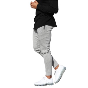 Pantalons de sport pour la vente transfrontalière, pantalon de jogging extensible pour homme, jogging en molleton français avec poches zippées - Product Image 5