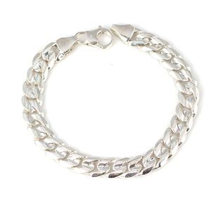 NUSRET Pulsera de Cadena con Patrón Romántico para Mujer, Plata de Ley 925, 0.9 mm, Piedra Natural, Hecha a Mano, Joyería Turca TR - Product Image 1