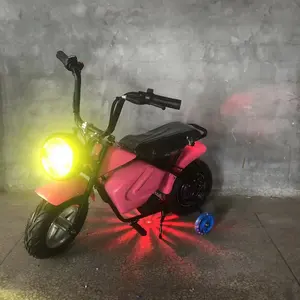 2 Wheels Electric bike Mini Motocross Bike 36V 500W Scooter for Kids driving lights With training wheel