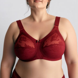 Soutien-gorge <span class=keywords><strong>Push</strong></span> <span class=keywords><strong>up</strong></span> sexy de haute qualité avec logo personnalisé sans rembourrage en dentelle fleur brodée taille plus - Product Image 1