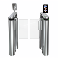 Barrière pivotante, système de contrôle d'accès automatique, lecteur de cartes RFID, reconnaissance faciale biométrique, sécurité, tourniquet pour piétons