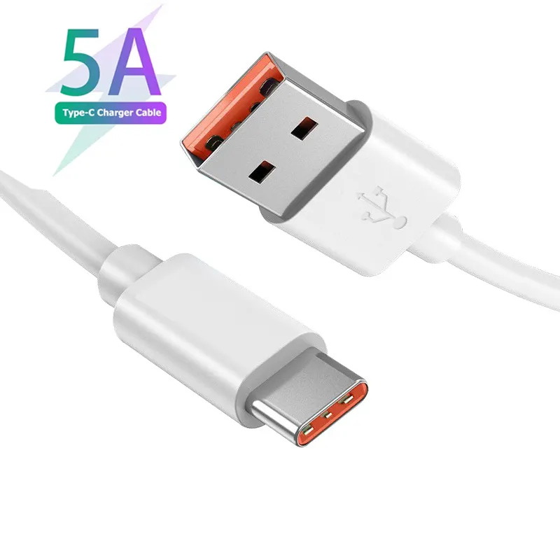 Factory Direct Sales Of Tpe Materials Usb Type C Cable 1M 2M 3M Fast Charging Usb Cable Type-C 5A