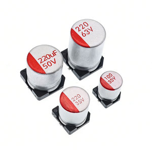 Condensateur électrolytique en aluminium à semi-conducteurs SMD, 20%, 63V/50V/35V/25V/16V/10V/6.3V, capacité 1000uF/470uF/220uF/100uF, 10 pièces - Product Image 1