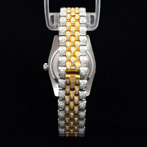 นาฬิกาข้อมือแฟชั่นหรูหราสำหรับทุกเพศ รุ่นโมเดิร์นเรกูลาร์ 25-26 กะรัต ประดับด้วยโมอิสซาไนต์สีขาว กลไกจักรกลแบบ ETA ตัวเรือนโลหะ - Product Image 2