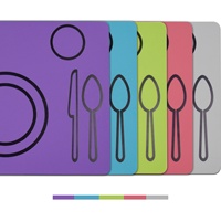 Tapis de Table en Silicone, 100 pièces, imprimé en soie, pour Table à manger, tampons pour décoration