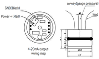 Sensor tekanan Piezoresistive 0 ~ 10nikita ~ 100Mpa 05 hingga 45 v