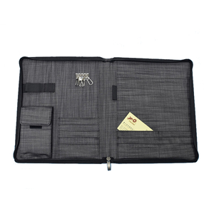 Tùy Chỉnh A4 A5 B5 Cotton Nylon Dây Kéo Danh Mục Đầu Tư Thư Mục Tập Tin Với Túi Điện Thoại - Product Image 2