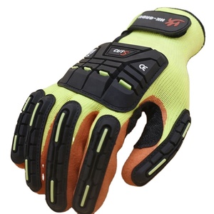 Fábrica de látex guantes de trabajo recubierto de seguridad para el shock de protección guantes de impacto - Product Image 2