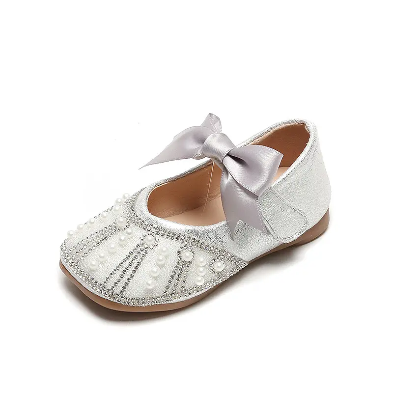 Spring Summer Baby Girls Shoes Button Old Girls Leather Kid Shoes Toddler Princess Dresses Girl Flats Shoes Soft Sole Non Slip