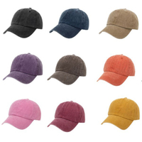 Op maat gemaakte geborduurde logo pet, effen trucker baseball snapback cap, gewassen zwarte pet