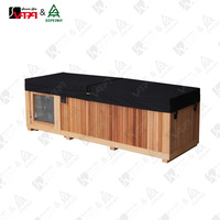Baignoire de plongeon froid Vapasauna en acier inoxydable, bain de glace intérieur, baignoire de récupération sportive, thérapie par eau froide avec stérilisation à l'ozone