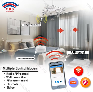AOK AM68-1.5/100-EM-P Rechargeable Battery With Quiet Design Built-In Radio Smart House Aluminum Motorized <strong>Curtain</strong> <strong>Motor</strong> - Product Image 3