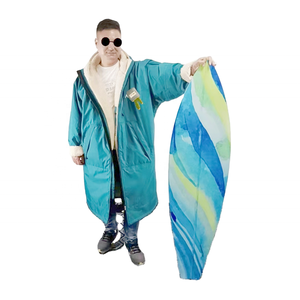 Traje <span class=keywords><strong>de</strong></span> baño <span class=keywords><strong>de</strong></span> playa <span class=keywords><strong>para</strong></span> niños adultos OEM <span class=keywords><strong>de</strong></span> fábrica, traje <span class=keywords><strong>de</strong></span> baño, Poncho cambiante reciclado, bata <span class=keywords><strong>de</strong></span> cambio impermeable - Product Image 5