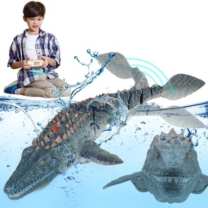 Juguete de Dinosaurio a Control Remoto 2.4G para Piscina, Simulación de <span class=keywords><strong>Mosasaurus</strong></span>, con Demostración de un Solo Toque, Rociador de Agua y Luz para Niños - Product Image 2