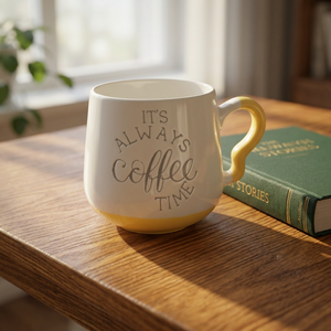 Taza de Café de Porcelana con Diseño Nuevo y Popular, Logotipo Clásico Grabado, Personalizada, Apta para Lavavajillas y Microondas - Product Image 5