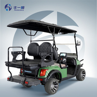 Voiturette de golf électrique tout-terrain 4 places avec batterie au lithium 72v