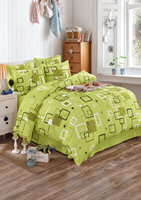 Ensemble de draps en bambou double 4 pièces intelligent / 51 % fibres de bambou 49 % microfibre haute densité / Anti-bactérien Solide / Hypoallergénique