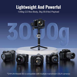 <span class=keywords><strong>ZHIYUN</strong></span> CINEPEER <span class=keywords><strong>WEEBILL</strong></span> 3E Estabilizador de cardán de 3 ejes Estabilizador de cámara de mano para DSLR Sin espejo Hecho de plástico - Product Image 2